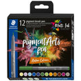 Load image into Gallery viewer, Staedtler Pigment Arts Brush Pen Set 12 (Nature Colours)