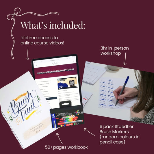 Brush Lettering Workshop ft Staedtler Pigment Arts Pens