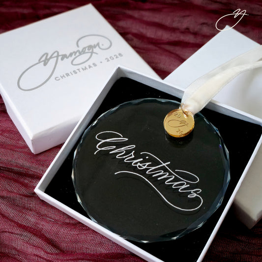 The Personalised Crystal Christmas Ornament