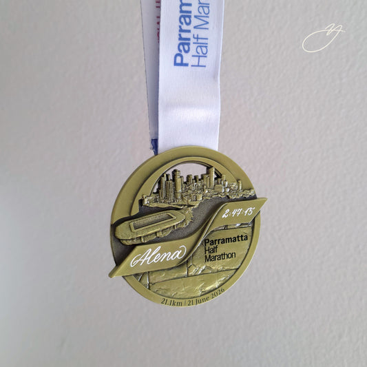 Running Medal Engraving